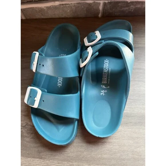 Birkenstock Arizona Turquoise EVA Size 36 (6 / 6.5 US) - Picture 9 of 16